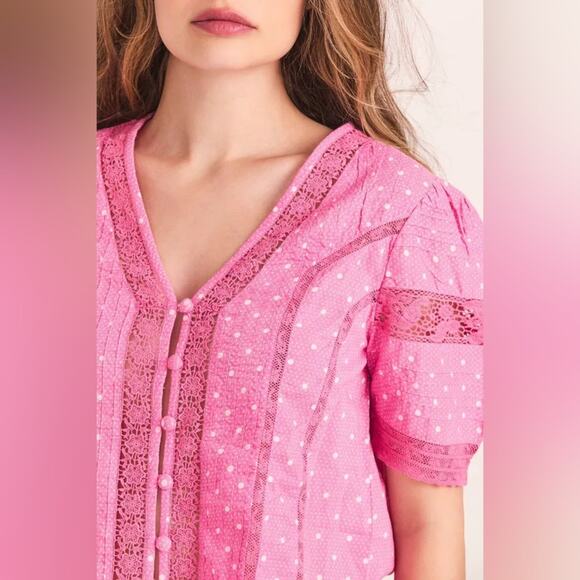 LoveShackFancy Gavilan top and matching Adia skirt set matching set size XS NWT - Picture 5 of 10